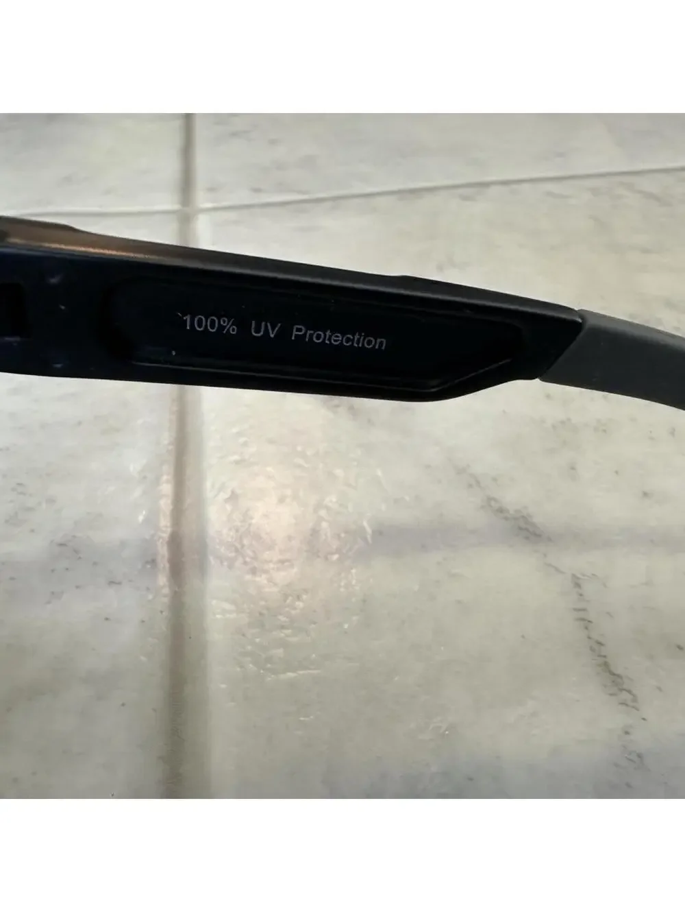 Men's Silver and Grey Sunglass